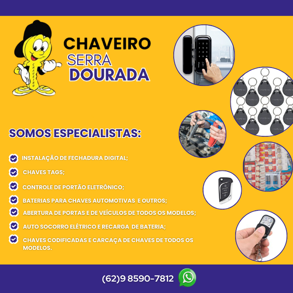 Foto da capa de Chaveiro Serra Dourada | Chaveiro | Chaveiros 24 Horas | Chaveiro Goiânia | Chaveiros perto de mim | Chaveiro Jardim Goiás